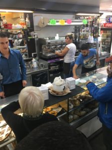 Busy Roman Coffee Bar