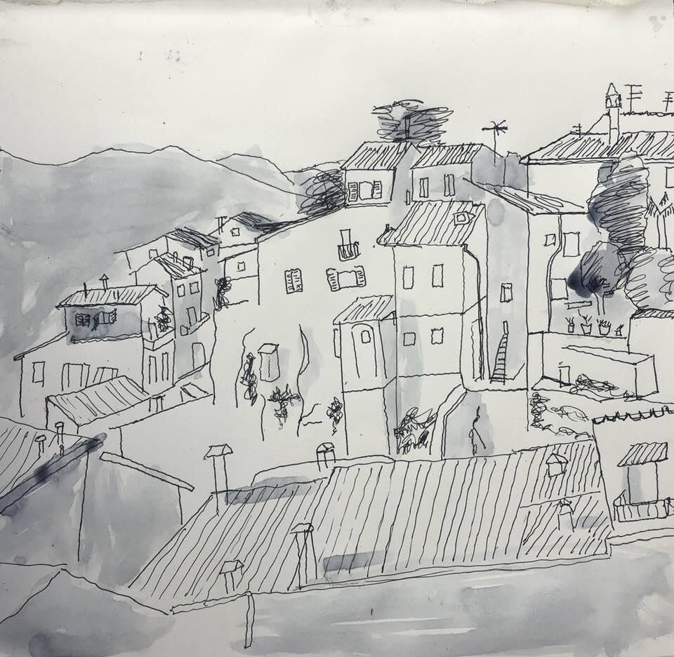 Orvieto, Umbria sketch